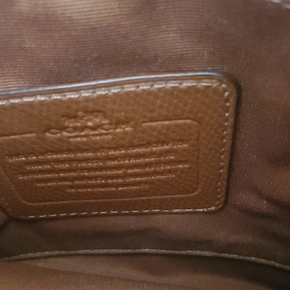 Coach Brown Monogram Canvas Crossbody/Shoulder Bag Project DIY Repair - Picture 11 of 15